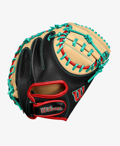 Wilson 2024 Fall A2000 PF33 Black/Blonde 33" Baseball Catcher's Mitt WBW10270833