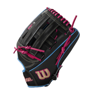 Wilson 2025 Summer A2000 1777 Black/Sky Blue 12.75" Baseball Glove WBW1032221275