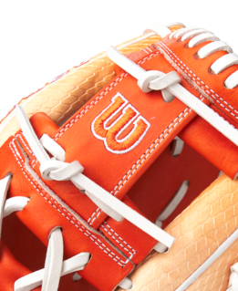 Wilson 2025 June GOTM A2000 1975 Creamsicle 11.75" Baseball Glove: WBW103481