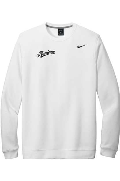 Academy Baseball Embroidered Nike Club Fleece Crew Signature Lacrosse