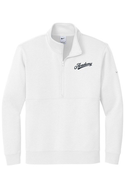 Academy Baseball Embroidered Nike Club Fleece Sleeve Swoosh 1/2-Zip Signature Lacrosse