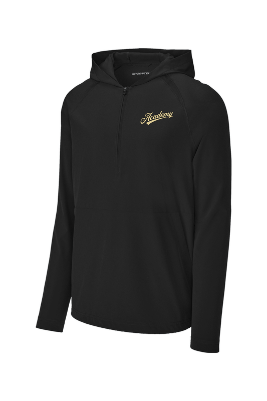 Academy Baseball Sport-Tek Repeat 1/2-Zip Long Sleeve Hooded Jacket Signature Lacrosse