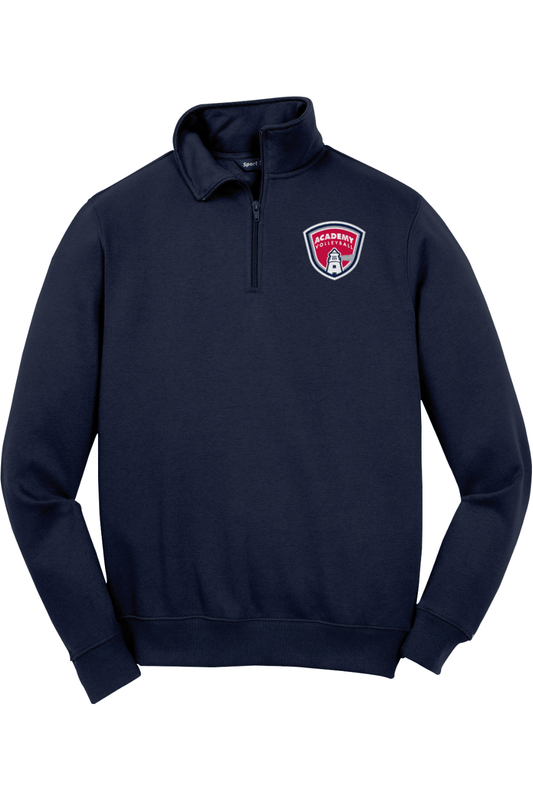 Academy Volleyball Adult Embroidered Quarter-Zip Pullover Signature Lacrosse