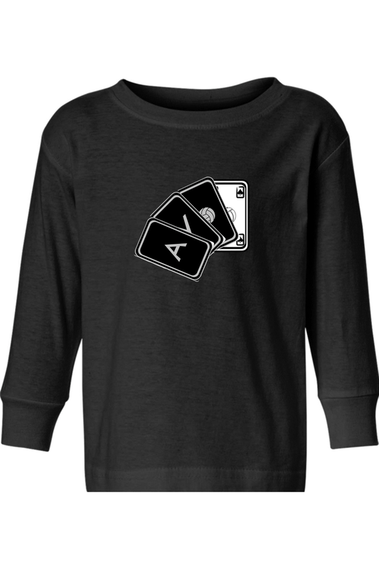 Ace Volleyball Toddler Long Sleeve T-Shirt Signature Lacrosse