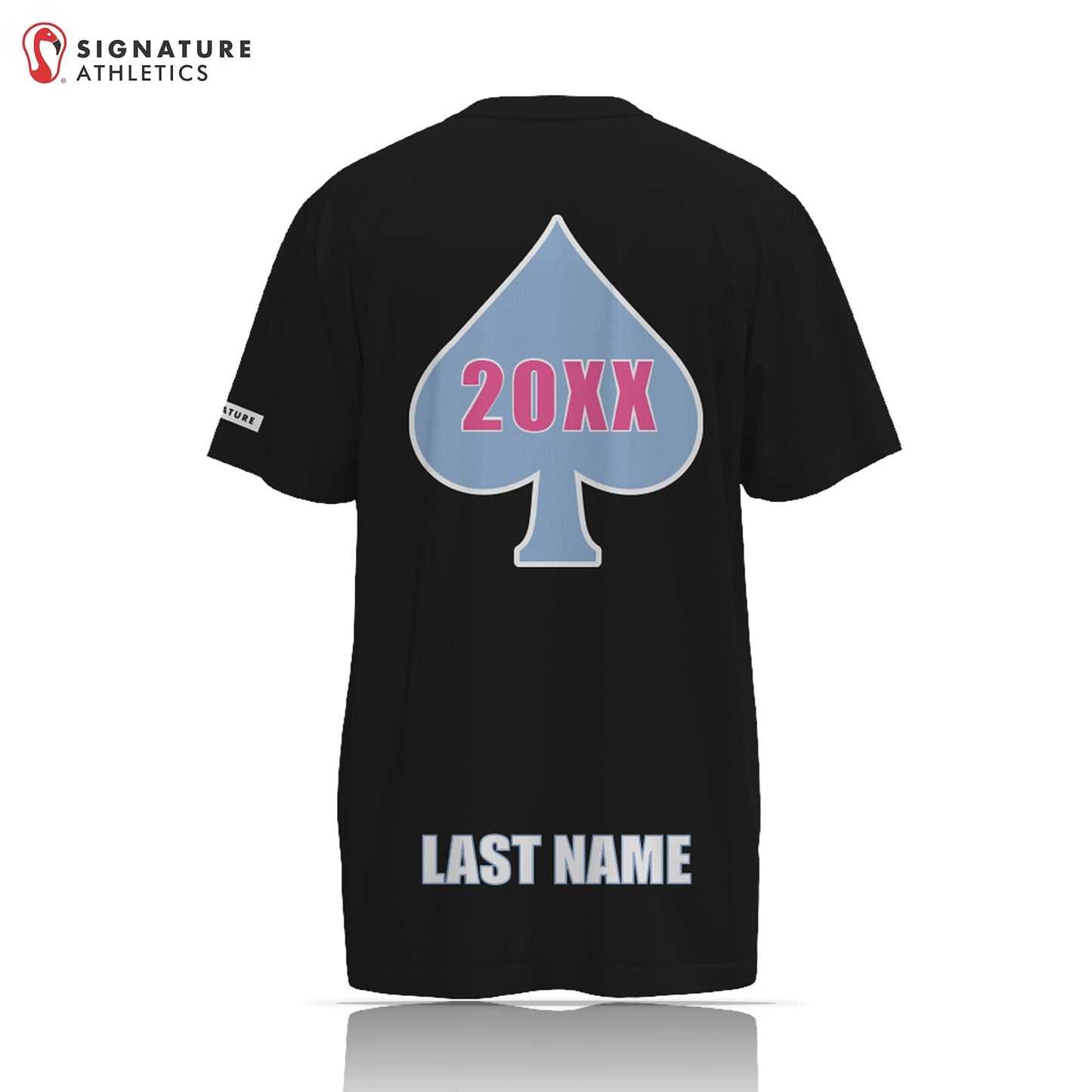 Aces Girls Lacrosse Black Short Sleeve Tech Tee (Grad Year) Signature Lacrosse