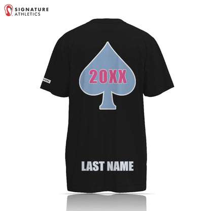 Aces Girls Lacrosse Black Short Sleeve Tech Tee (Grad Year) Signature Lacrosse