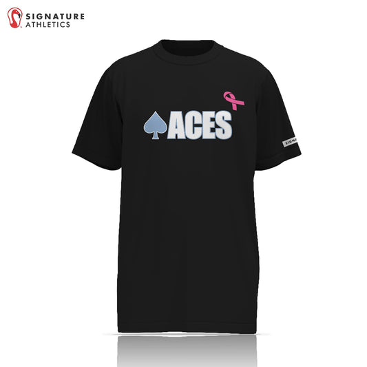 Aces Girls Lacrosse Black Short Sleeve Tech Tee (Grad Year): 2026-2036 Signature Lacrosse