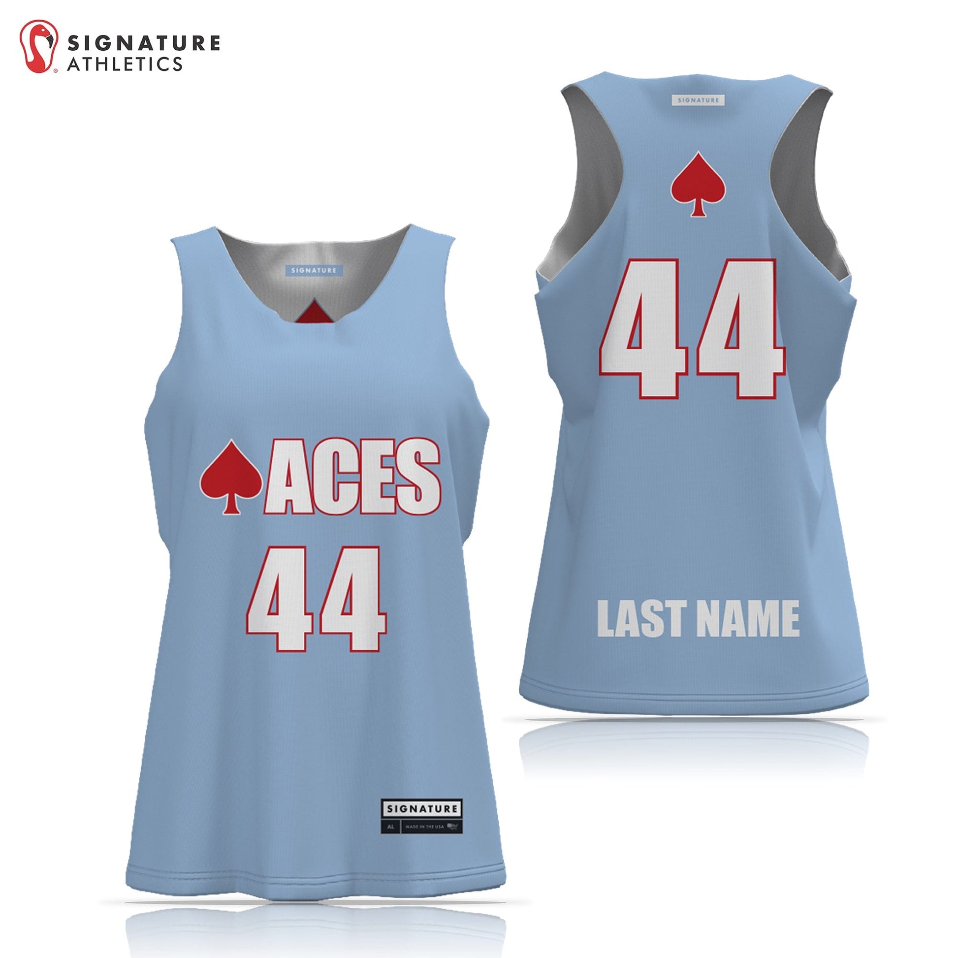 Aces Girls Lacrosse Reversible Pinnie Signature Lacrosse