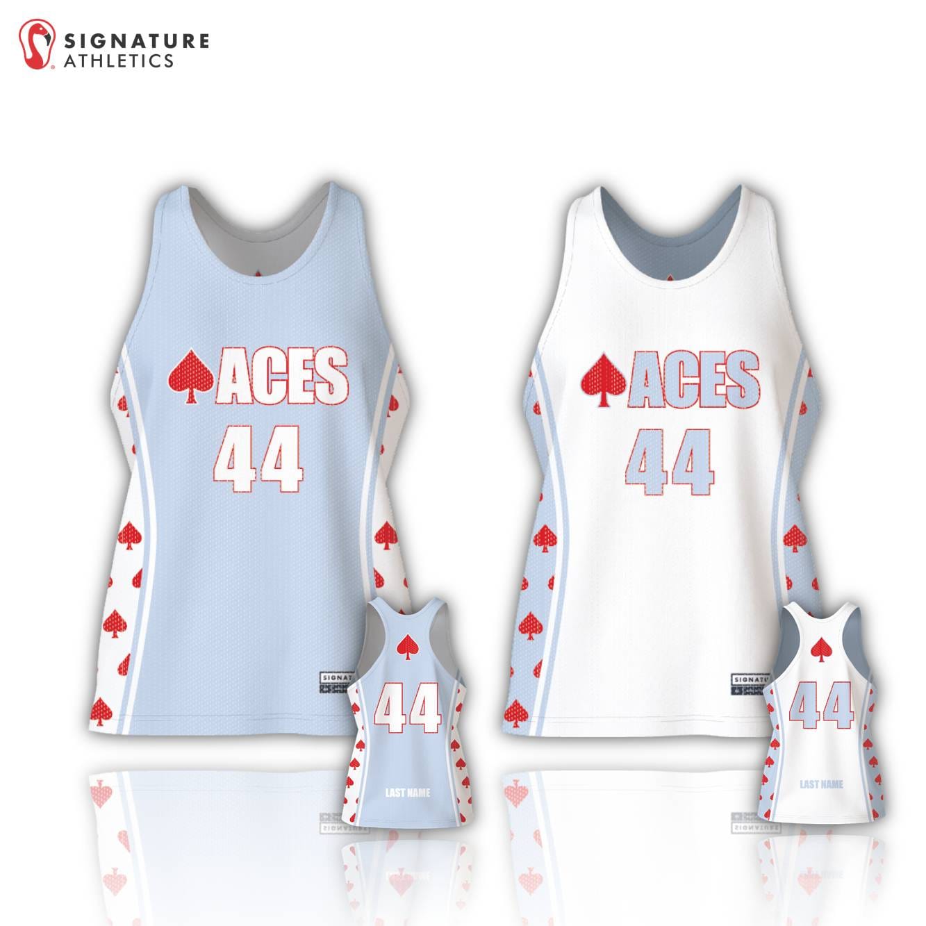 Aces Lacrosse Women's Reversible Player Pinnie (2030): 2030 Signature Lacrosse