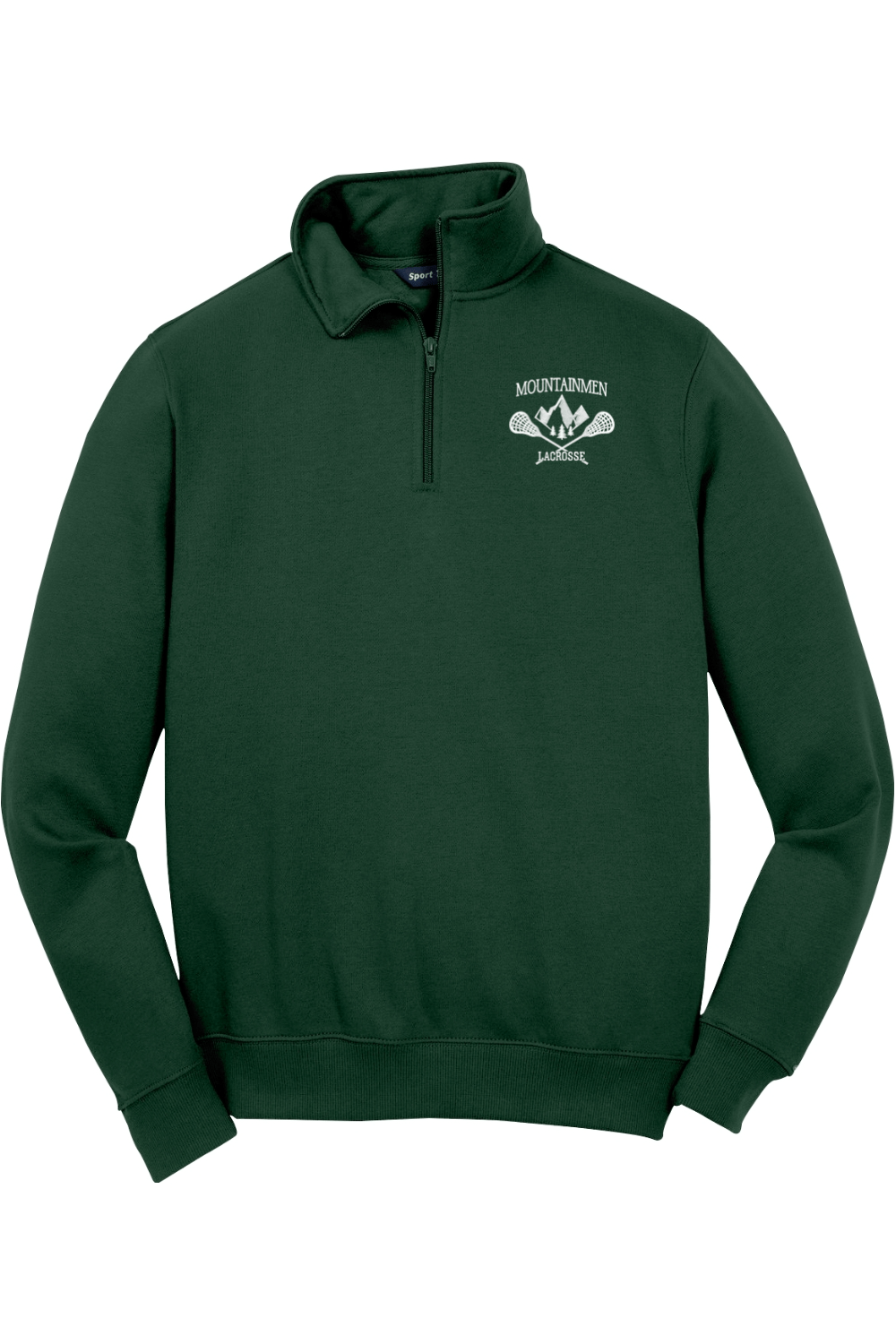 ラッキー Adirondack Mountainmen Lacrosse Adult Embroidered Quarter-Zip