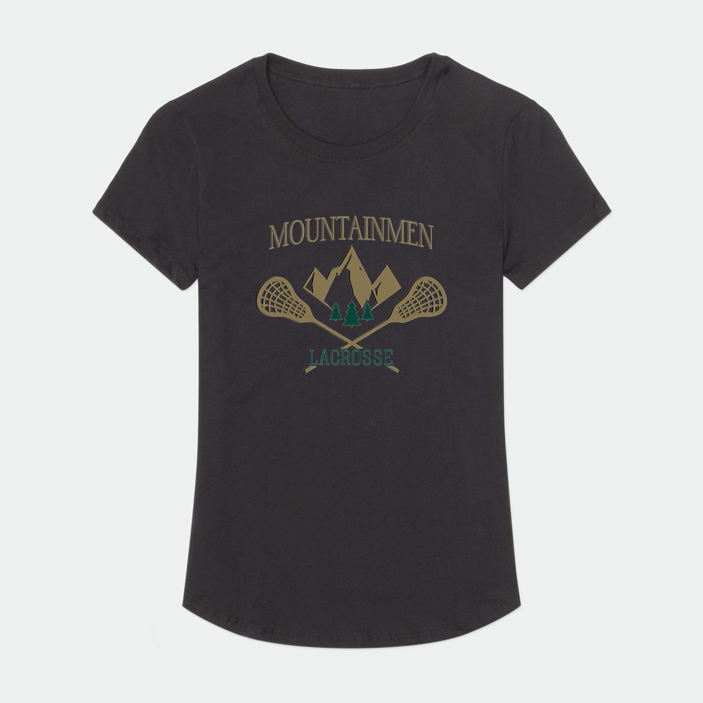 Adirondack Mountainmen Lacrosse Adult Women's Sport T-Shirt Signature Lacrosse