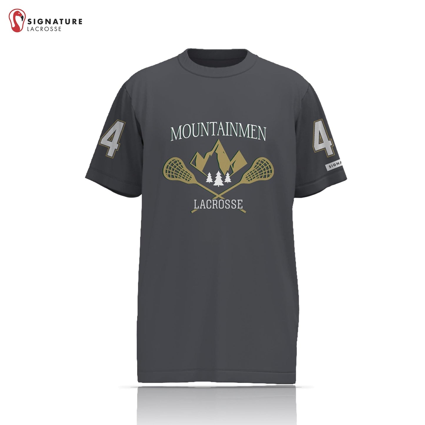 Adirondack Mountainmen Lacrosse Player Short Sleeve Shooting Shirt Signature Lacrosse