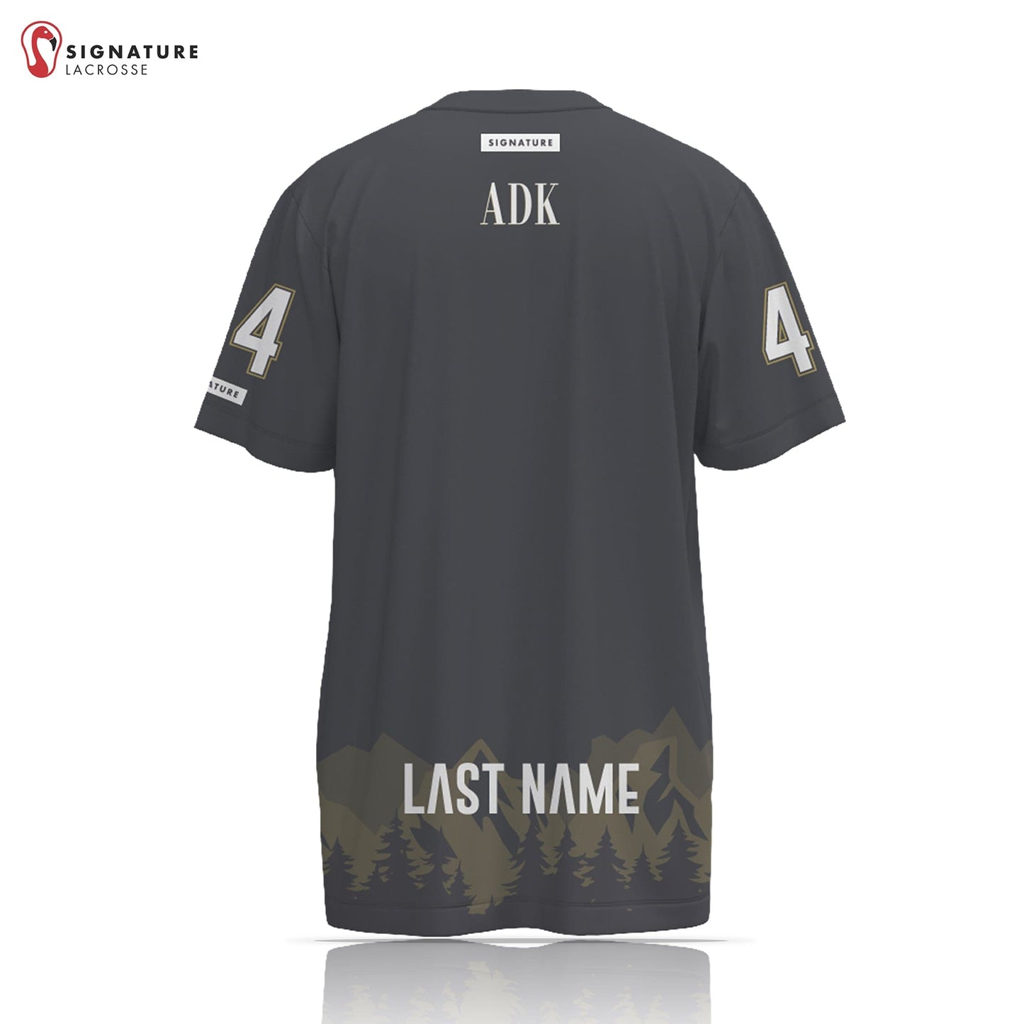 Adirondack Mountainmen Lacrosse Player Short Sleeve Shooting Shirt Signature Lacrosse