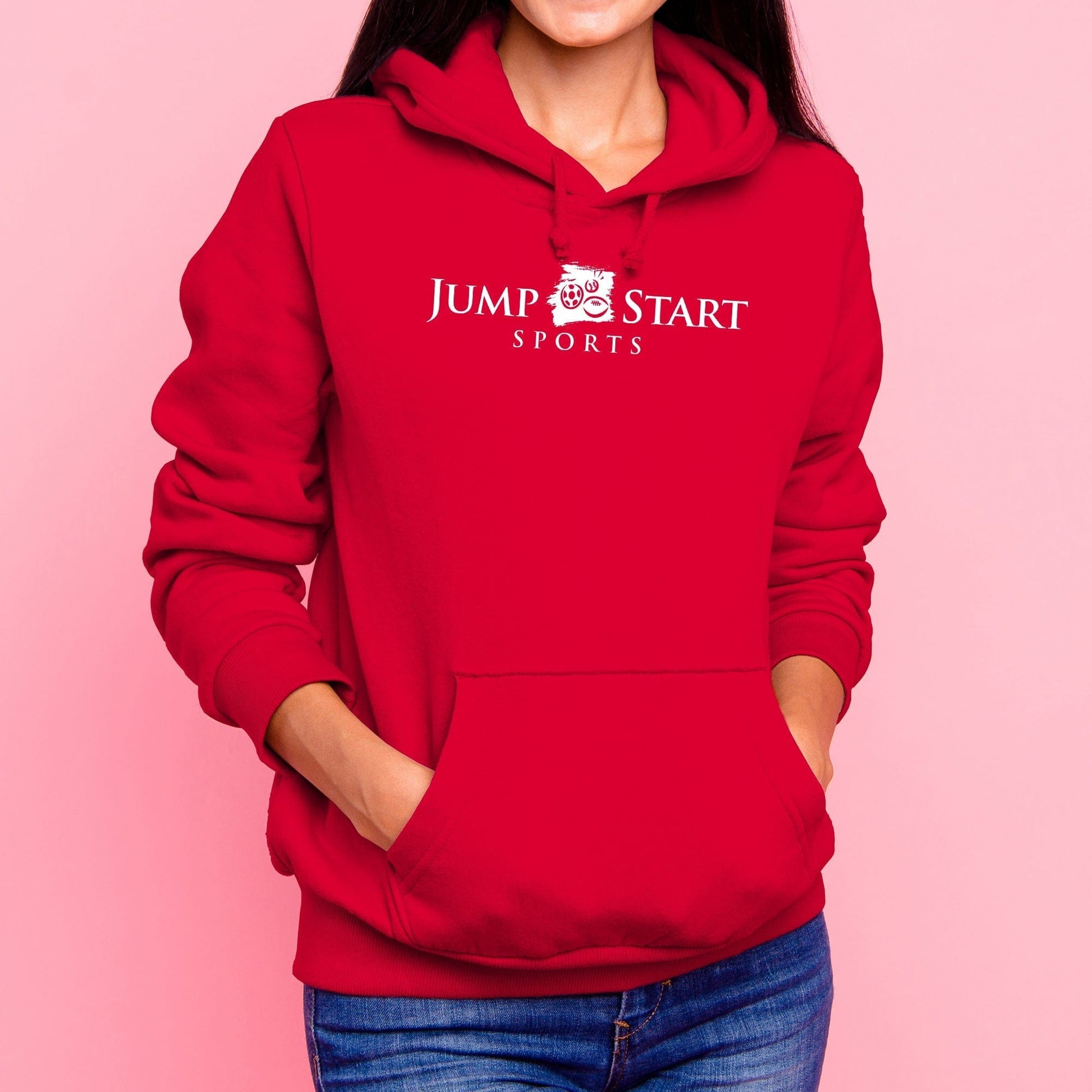 Adult Jump Start Hoodie - Red Signature Lacrosse