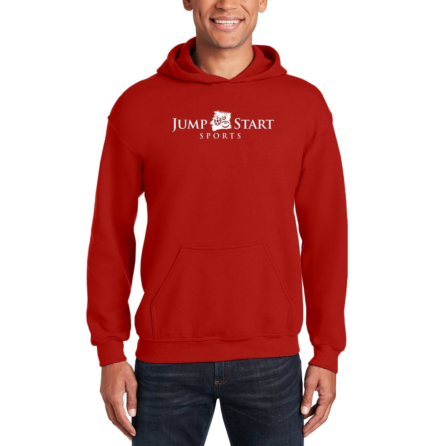 Adult Jump Start Hoodie - Red Signature Lacrosse