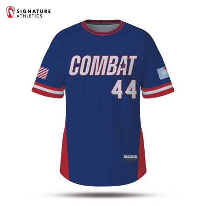 All Star Sports COMBAT FUTURES Men's Navy CF Pro Short Sleeve Tech Tee Signature Lacrosse