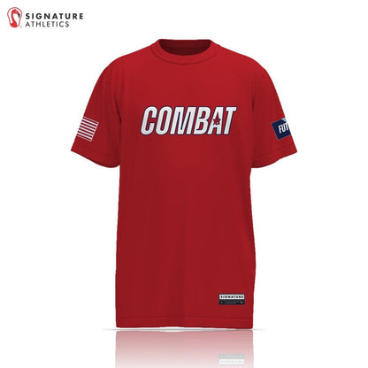 All Star Sports COMBAT FUTURES Men's Red CF Short Sleeve Tech Tee Signature Lacrosse