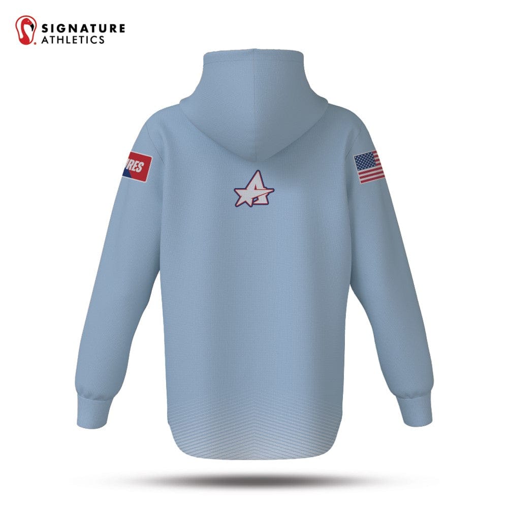 All Star Sports Dye Sub Scuba Hoodie Combat Futures Carolina Blue Signature Lacrosse