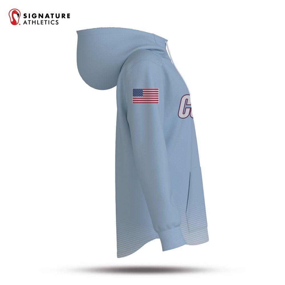 All Star Sports Dye Sub Scuba Hoodie Combat Futures Carolina Blue Signature Lacrosse