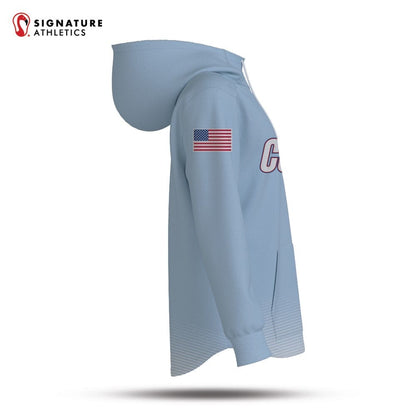 All Star Sports Dye Sub Scuba Hoodie Combat Futures Carolina Blue Signature Lacrosse