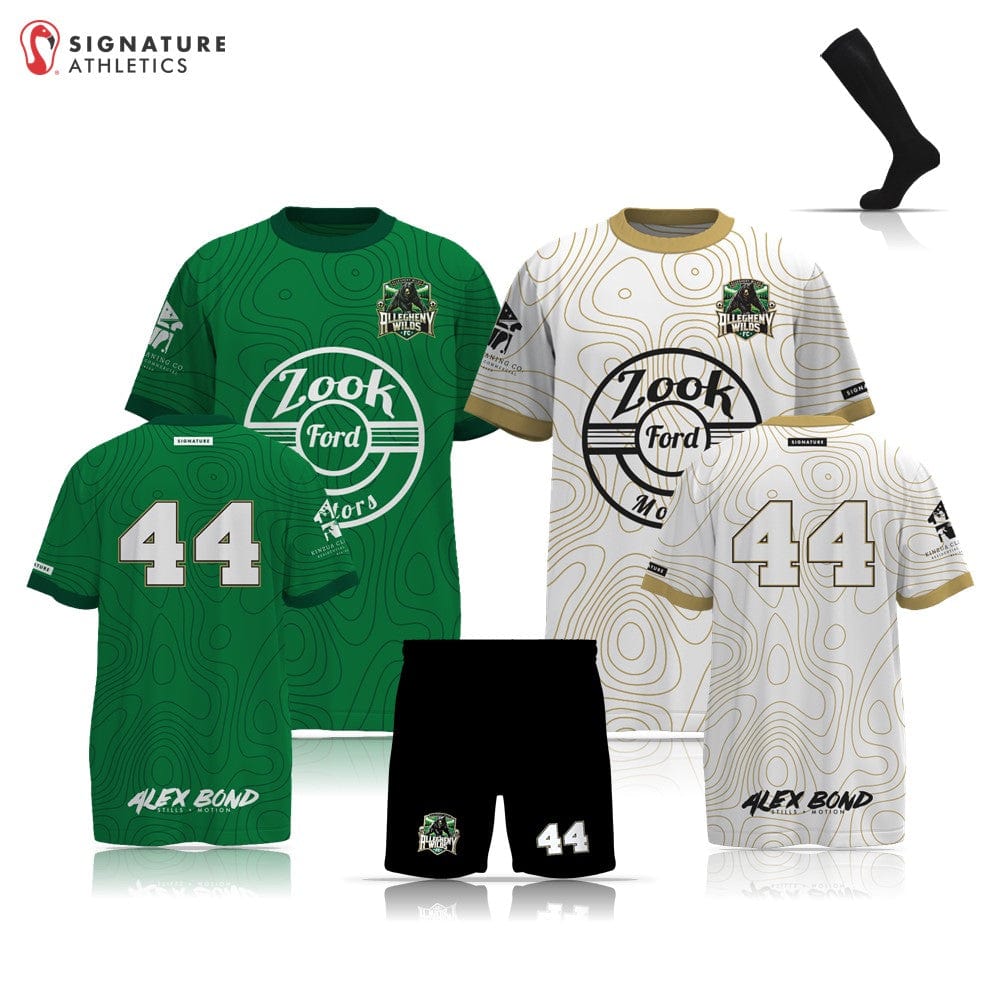 Allegheny Wilds FC Men's 4 Piece Player Package: Boys Signature Lacrosse