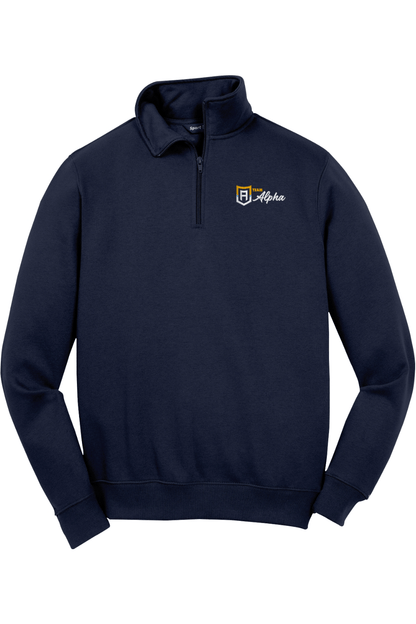 Alpha Lacrosse Adult Embroidered Quarter-Zip Pullover Signature Lacrosse