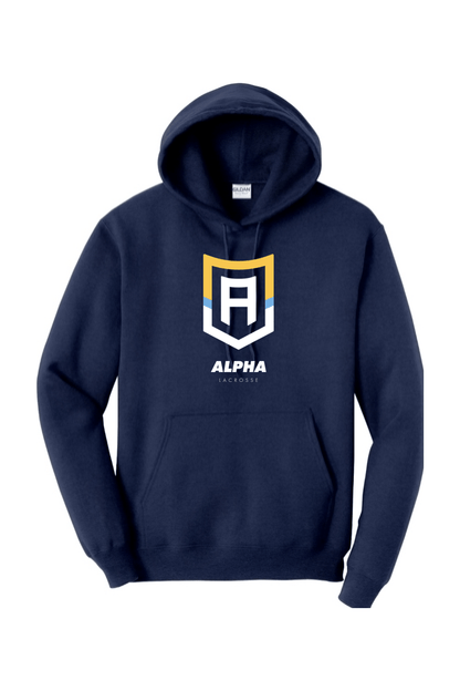 Alpha Lacrosse Adult Heavyweight Hoodie Signature Lacrosse