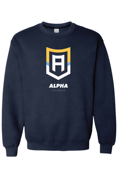 Alpha Lacrosse Adult Heavyweight Sweatshirt Signature Lacrosse