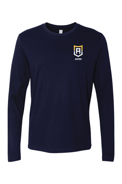 Alpha Lacrosse Adult Long Sleeve T-Shirt Signature Lacrosse