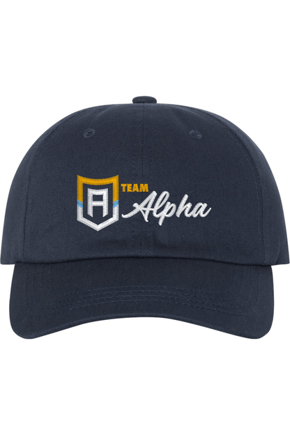 Alpha Lacrosse Embroidered Dad Hat Signature Lacrosse