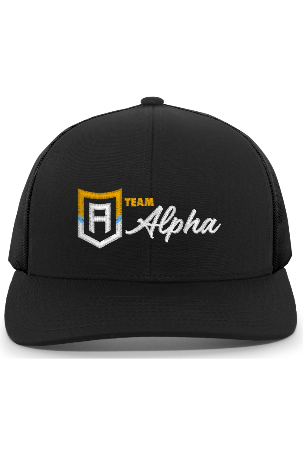 Alpha Lacrosse Embroidered Trucker Hat Signature Lacrosse