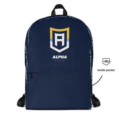 Alpha Lacrosse Sublimated Travel Backpack Signature Lacrosse