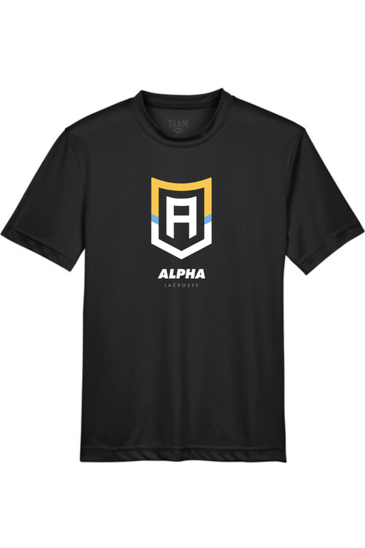 Alpha Lacrosse Youth Athletic T-Shirt Signature Lacrosse