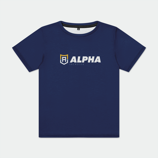 Alpha Lacrosse Youth Sublimated Athletic T-Shirt Signature Lacrosse