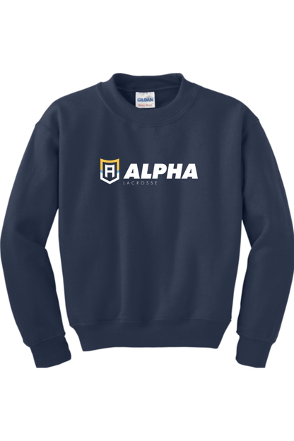 Alpha Lacrosse Youth Sweatshirt Signature Lacrosse