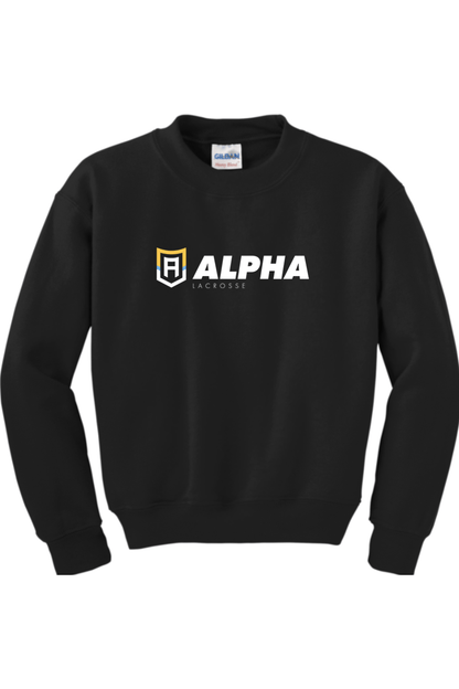 Alpha Lacrosse Youth Sweatshirt Signature Lacrosse