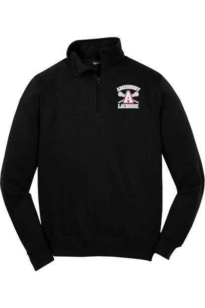 Amesbury Youth Lacrosse Adult Embroidered Quarter-Zip Pullover Signature Lacrosse