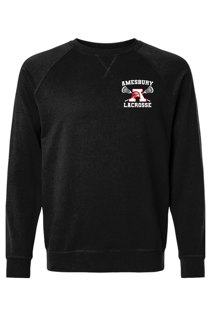 Amesbury Youth Lacrosse Adult Heavyweight Raglan Long Sleeve Signature Lacrosse