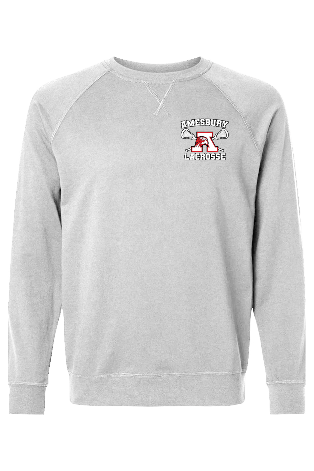 Amesbury Youth Lacrosse Adult Heavyweight Raglan Long Sleeve Signature Lacrosse