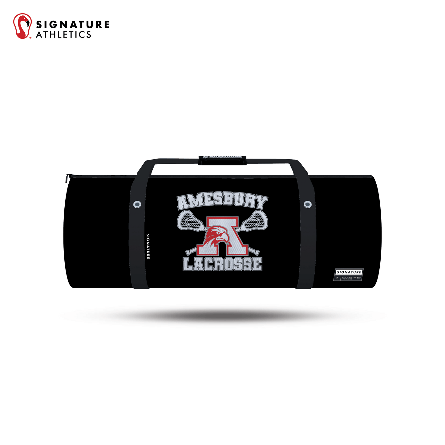 Amesbury Youth Lacrosse Dark Customizable Large Equipment Duffel Bag Signature Lacrosse