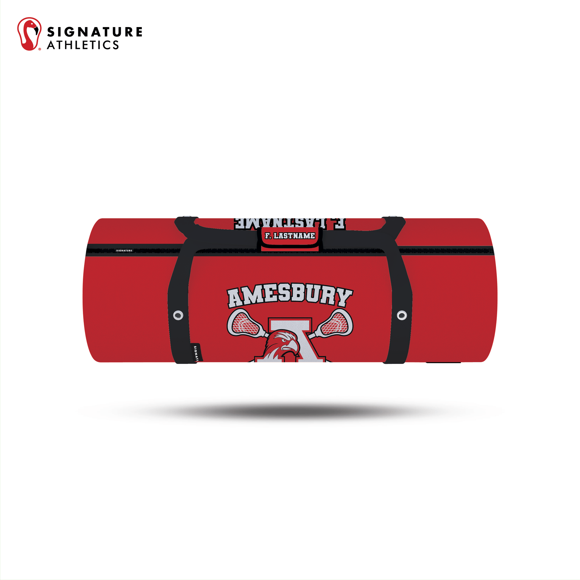 Amesbury Youth Lacrosse Light Customizable Large Equipment Duffel Bag Signature Lacrosse