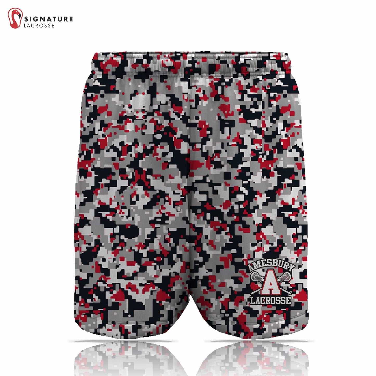 Amesbury Youth Lacrosse Men's Player Game Shorts: 7th-8th Signature Lacrosse