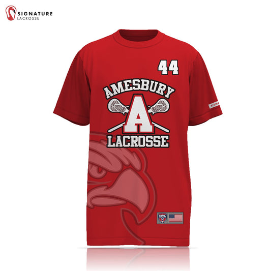 Amesbury Youth Lacrosse Player Short Sleeve Shooting Shirt Signature Lacrosse
