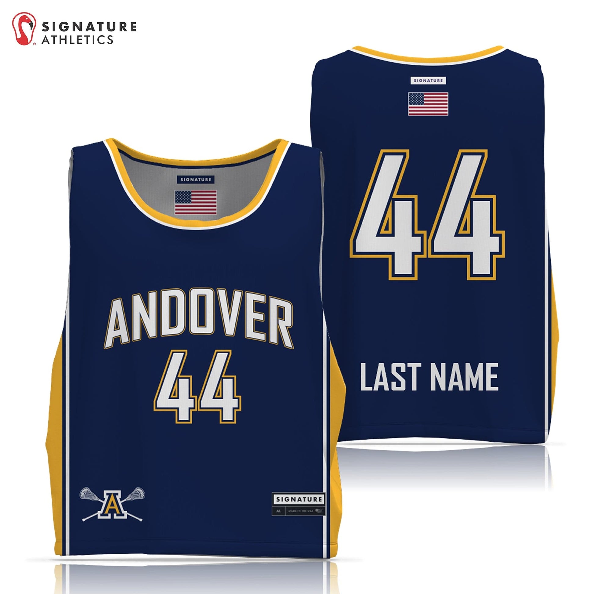 Andover Youth Lacrosse Men's 2 Piece Player Game Package Signature Lacrosse