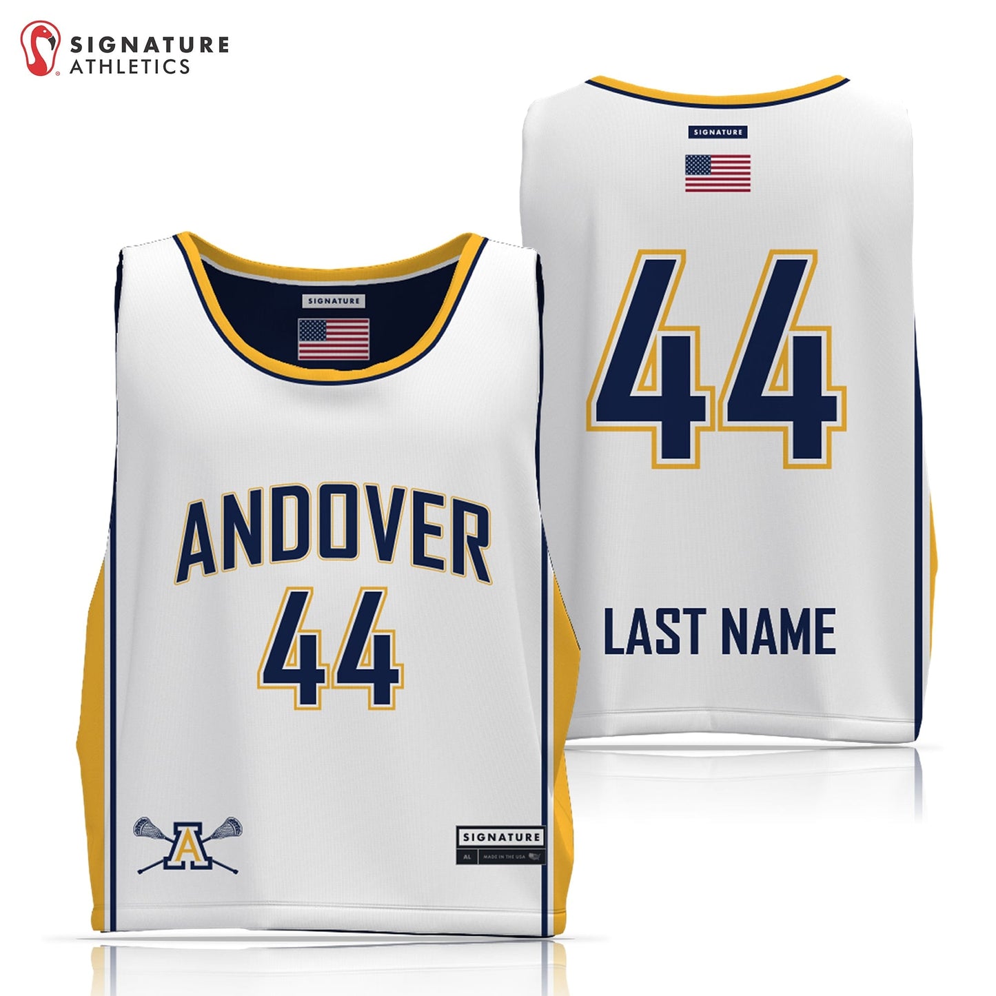 Andover Youth Lacrosse Men's 2 Piece Player Game Package Signature Lacrosse