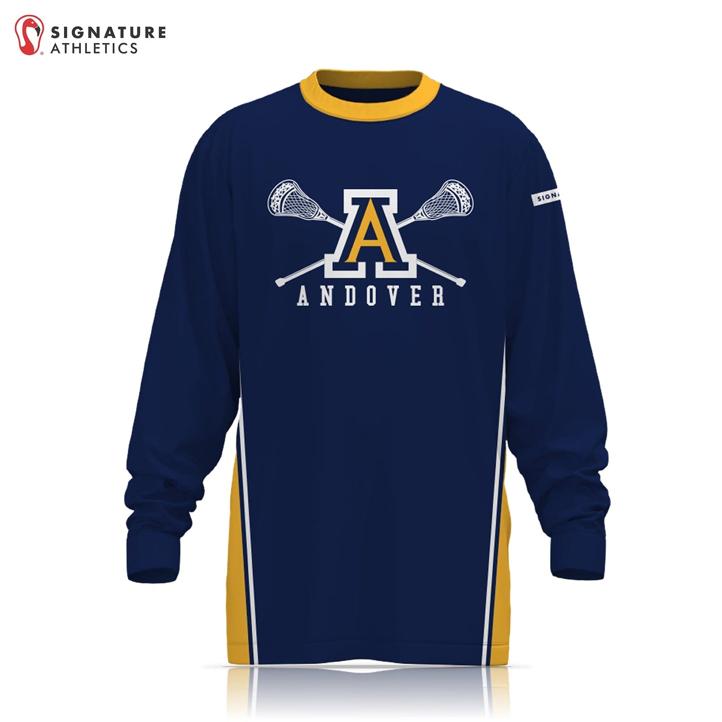 Andover Youth Lacrosse Player Dark Long Sleeve Shooting Shirt: 5th Grade Signature Lacrosse