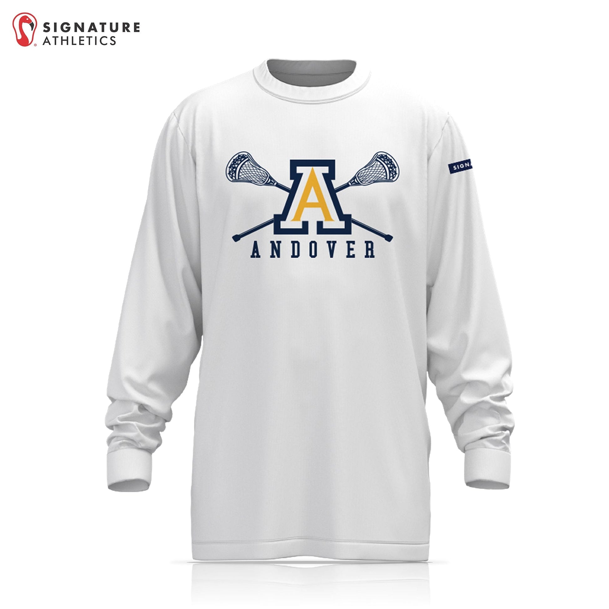 Andover Youth Lacrosse Player Light Long Sleeve Shooting Shirt Signature Lacrosse
