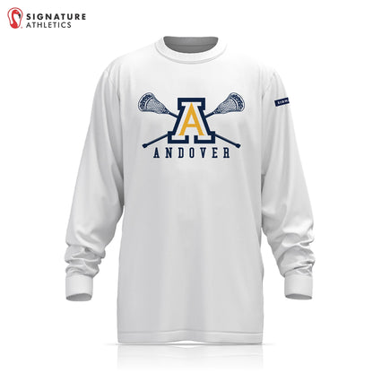 Andover Youth Lacrosse Player Light Long Sleeve Shooting Shirt Signature Lacrosse