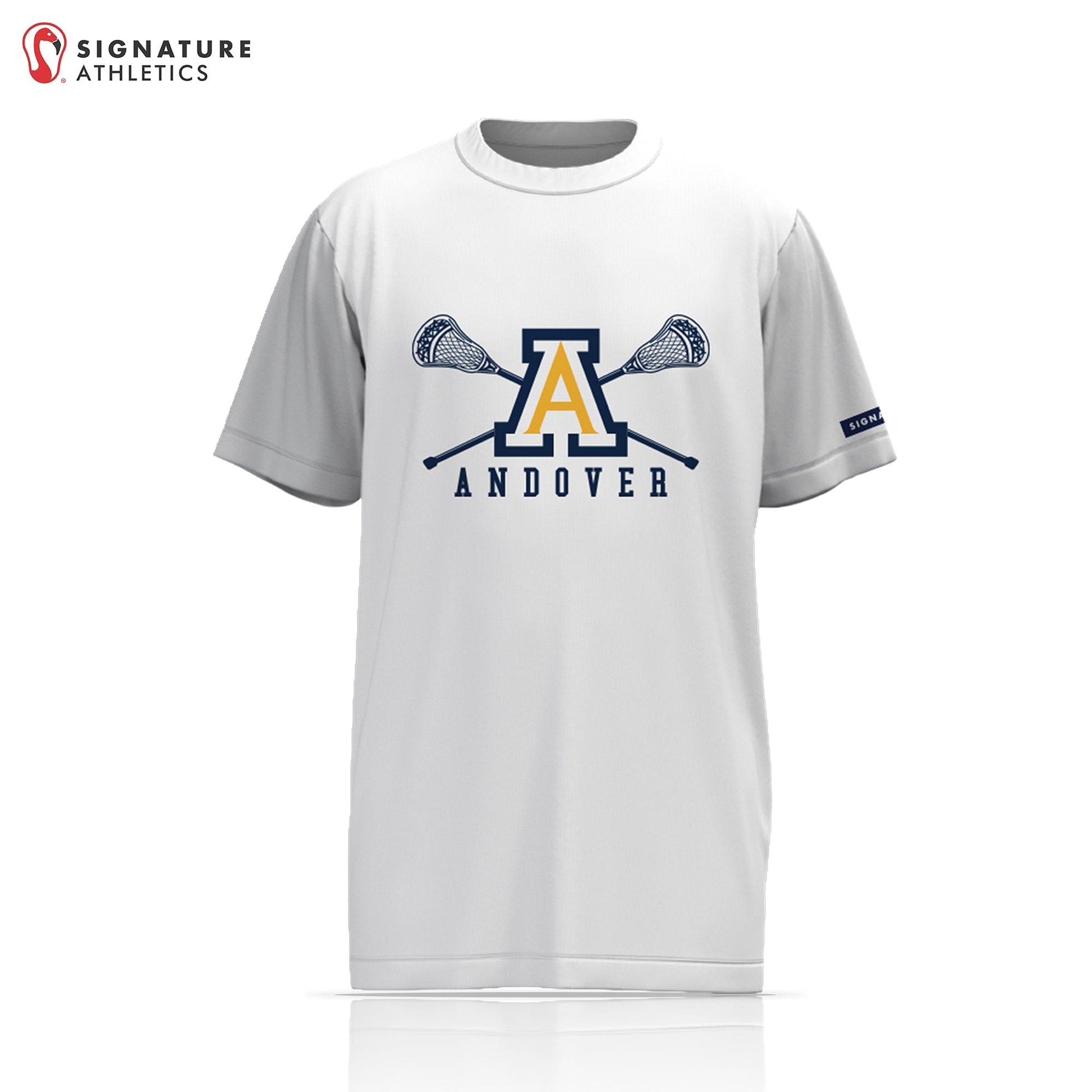 Andover Youth Lacrosse Player Light Short Sleeve Shooting Shirt: 1st Grade-8th Grade Signature Lacrosse