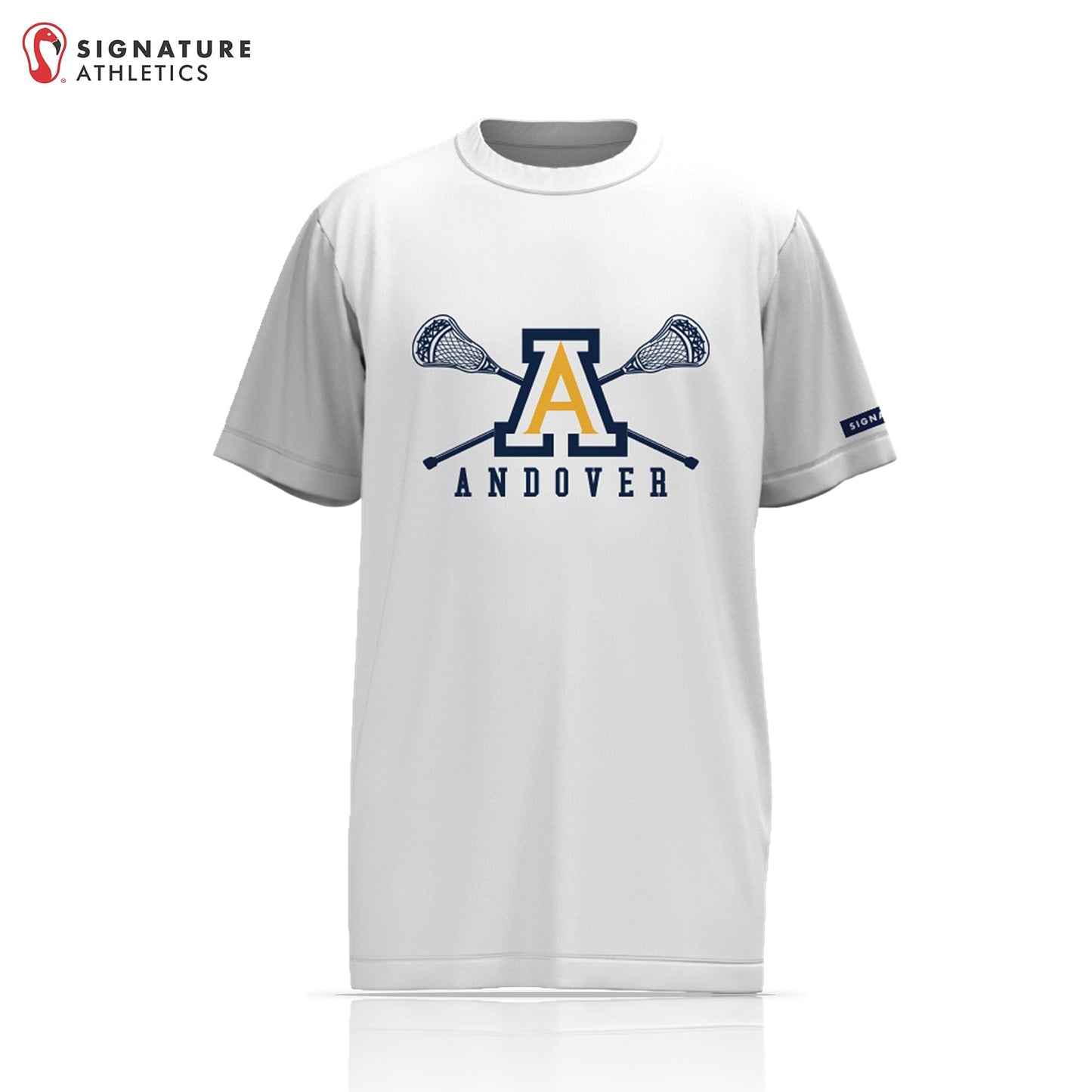 Andover Youth Lacrosse Player Light Short Sleeve Shooting Shirt Signature Lacrosse